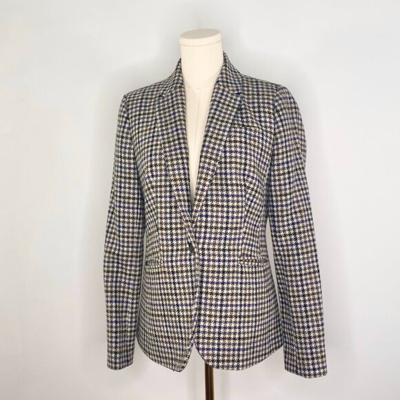 J Crew  - Sommerset Houndstooth Blazer Coat - Picture 4 of 12